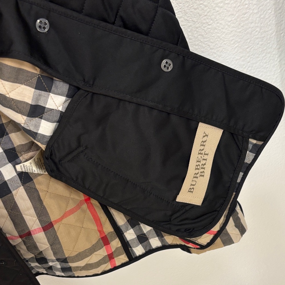 💝 🍀 Burberry ❤️🍀 Black Quilted Jacket - Picture 11 of 15